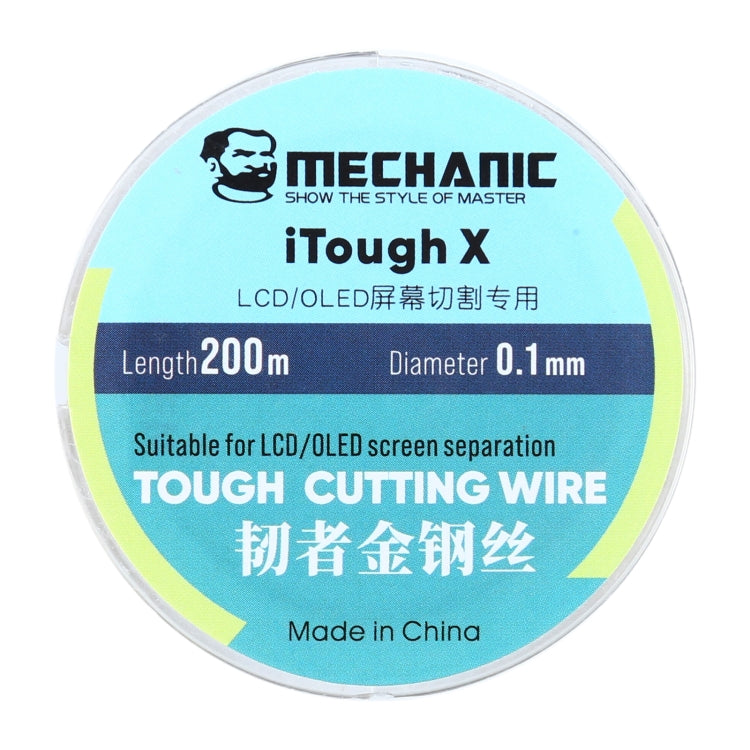 MECCANICO iTough X 200M Filo da taglio per schermo OLED LCD da 0,1 mm, MECHANIC 0.1MM 200M MECCANICO iTough X 200M Filo da taglio per schermo OLED LCD da 0,1 mm, MECHANIC 0.1MM 200M